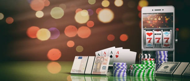 Live casino table with professional dealers